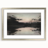 Timeless Dark Prints - Serene Lakeside at Dusk with Reflections