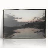 Timeless Dark Prints - Serene Lakeside at Dusk with Reflections