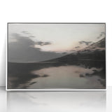 Timeless Dark Prints - Serene Lakeside at Dusk with Reflections