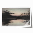 Timeless Dark Prints - Serene Lakeside at Dusk with Reflections