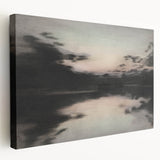 Timeless Dark Prints - Serene Lakeside at Dusk with Reflections