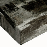 Dark Moody Wall Art - Snowy Urban Street Scene with Vintage Charm