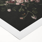 Dark Moody Floral Wall Art - Timeless Dramatic Roses for Interior Decor