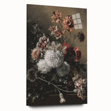 Dark Moody Wall Art - Dramatic Floral Arrangement for Elegant Interiors