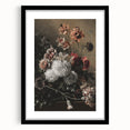 Dark Moody Wall Art - Dramatic Floral Arrangement for Elegant Interiors