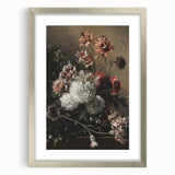 Dark Moody Wall Art - Dramatic Floral Arrangement for Elegant Interiors