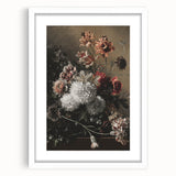 Dark Moody Wall Art - Dramatic Floral Arrangement for Elegant Interiors