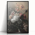 Dark Moody Wall Art - Dramatic Floral Arrangement for Elegant Interiors