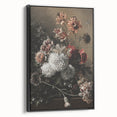 Dark Moody Wall Art - Dramatic Floral Arrangement for Elegant Interiors