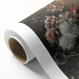 Dark Moody Wall Art - Dramatic Floral Arrangement for Elegant Interiors