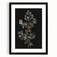 Dark Moody Wall Art - Intricate Botanical with Insects for Elegant Decor
