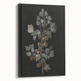 Dark Moody Wall Art - Intricate Botanical with Insects for Elegant Decor