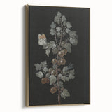 Dark Moody Wall Art - Intricate Botanical with Insects for Elegant Decor