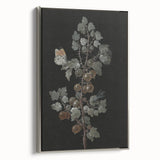 Dark Moody Wall Art - Intricate Botanical with Insects for Elegant Decor
