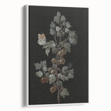 Dark Moody Wall Art - Intricate Botanical with Insects for Elegant Decor