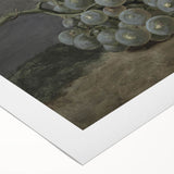 Timeless Dark Grapes Art Decor - Moody Interior Art for Elegant Spaces