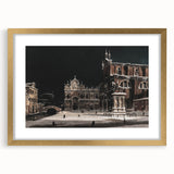 Moody Venetian Nightscape Wall Art - Dark Cityscape for Interior Decor
