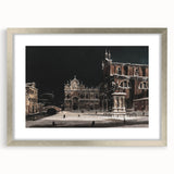 Moody Venetian Nightscape Wall Art - Dark Cityscape for Interior Decor