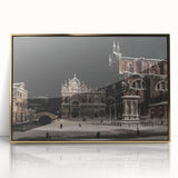 Moody Venetian Nightscape Wall Art - Dark Cityscape for Interior Decor