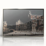 Moody Venetian Nightscape Wall Art - Dark Cityscape for Interior Decor