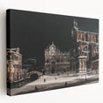 Moody Venetian Nightscape Wall Art - Dark Cityscape for Interior Decor