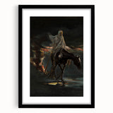 Dark Moody Wall Art - Dramatic Horse and Rider | Timeless Dark Prints