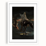 Dark Moody Wall Art - Dramatic Horse and Rider | Timeless Dark Prints