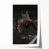 Dark Moody Wall Art - Dramatic Horse and Rider | Timeless Dark Prints