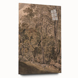 Dark Moody Wall Art: Atmospheric Forest Scene for Dramatic Interior Decor