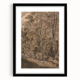 Dark Moody Wall Art: Atmospheric Forest Scene for Dramatic Interior Decor