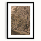 Dark Moody Wall Art: Atmospheric Forest Scene for Dramatic Interior Decor