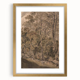 Dark Moody Wall Art: Atmospheric Forest Scene for Dramatic Interior Decor