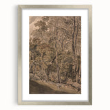 Dark Moody Wall Art: Atmospheric Forest Scene for Dramatic Interior Decor