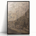 Dark Moody Wall Art: Atmospheric Forest Scene for Dramatic Interior Decor
