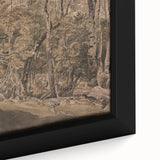 Dark Moody Wall Art: Atmospheric Forest Scene for Dramatic Interior Decor