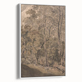 Dark Moody Wall Art: Atmospheric Forest Scene for Dramatic Interior Decor