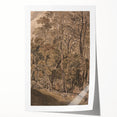 Dark Moody Wall Art: Atmospheric Forest Scene for Dramatic Interior Decor
