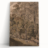 Dark Moody Wall Art: Atmospheric Forest Scene for Dramatic Interior Decor