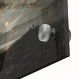 Dark Moody Seascape Wall Art - Atmospheric Nighttime Coastal Decor