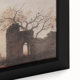 Dark Art Decor - Timeless Ruins and Bare Tree Scene for Moody Interiors
