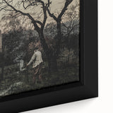Timeless Rural Cottage Scene - Dark Moody Art for Interior Elegance