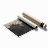 Timeless Rural Cottage Scene - Dark Moody Art for Interior Elegance