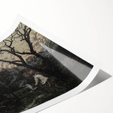 Timeless Rural Cottage Scene - Dark Moody Art for Interior Elegance