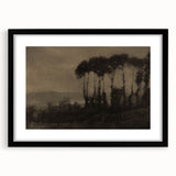 Moody Tree Line Wall Art - Atmospheric Dark Landscape for Interiors