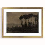 Moody Tree Line Wall Art - Atmospheric Dark Landscape for Interiors