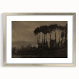 Moody Tree Line Wall Art - Atmospheric Dark Landscape for Interiors