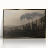 Moody Tree Line Wall Art - Atmospheric Dark Landscape for Interiors
