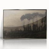 Moody Tree Line Wall Art - Atmospheric Dark Landscape for Interiors