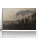 Moody Tree Line Wall Art - Atmospheric Dark Landscape for Interiors