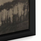 Moody Tree Line Wall Art - Atmospheric Dark Landscape for Interiors